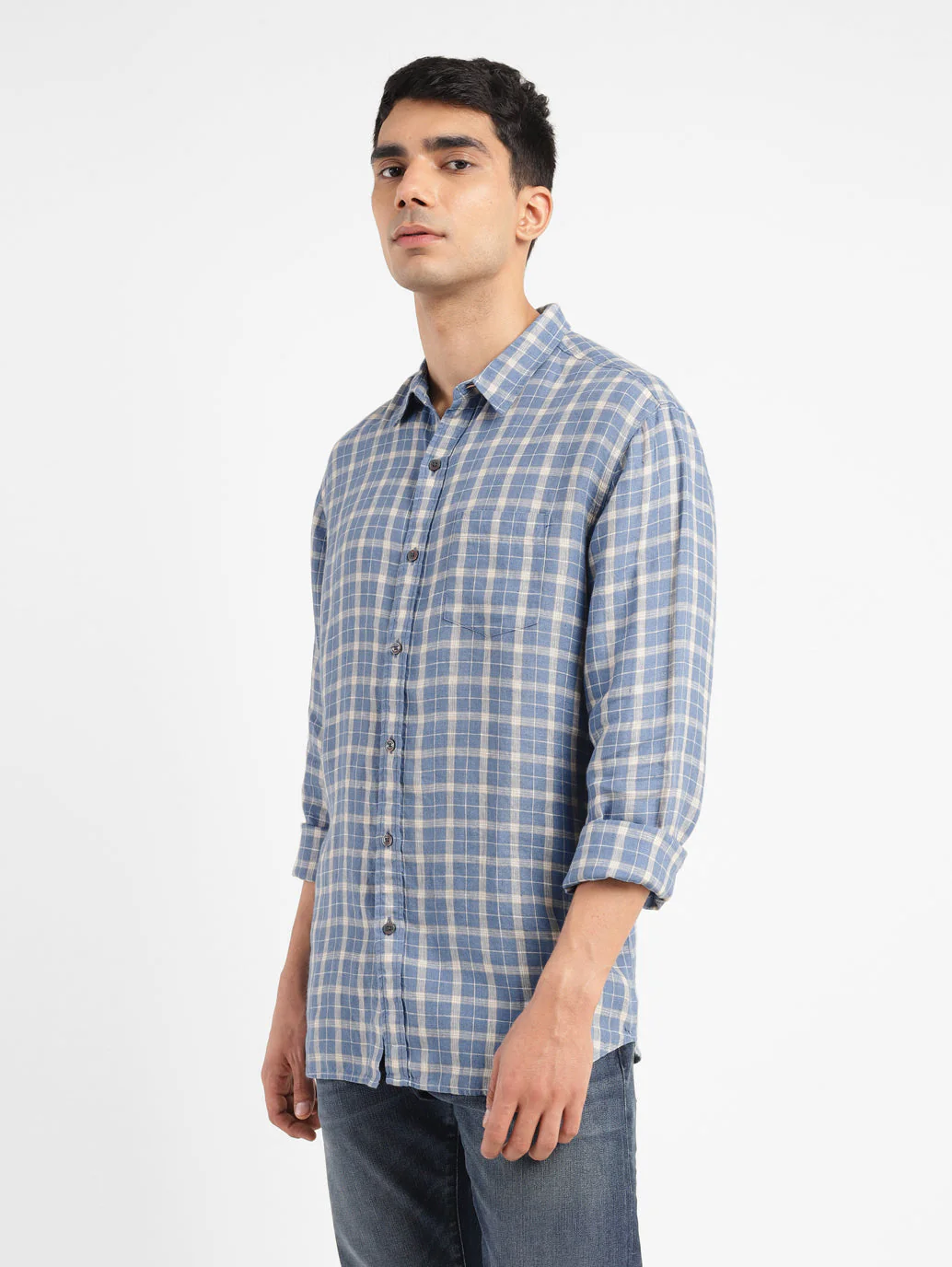 Men's Checkered Slim Fit Shirt - Image 5