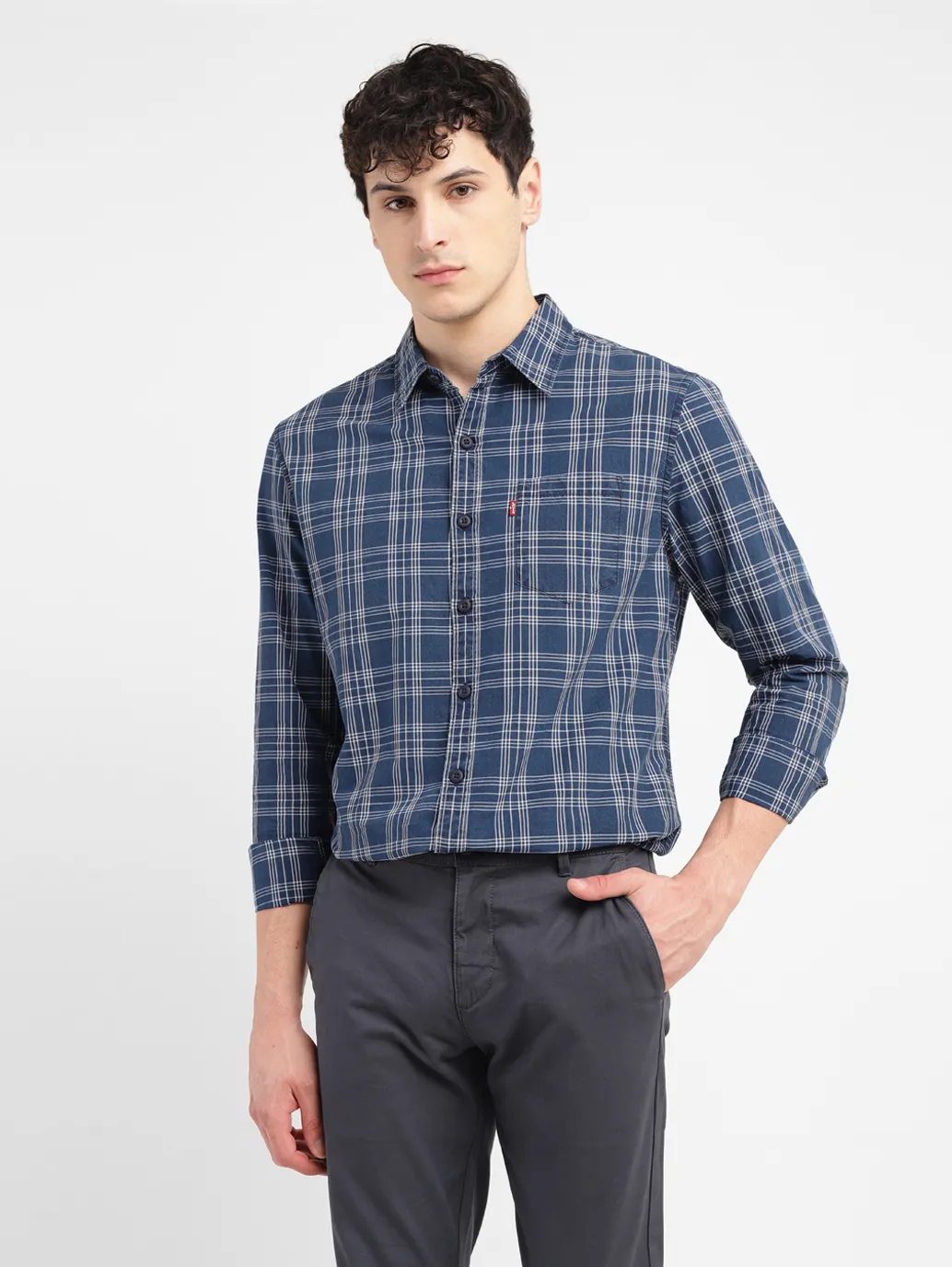 Men's Checkered Slim Fit Shirt - Image 6