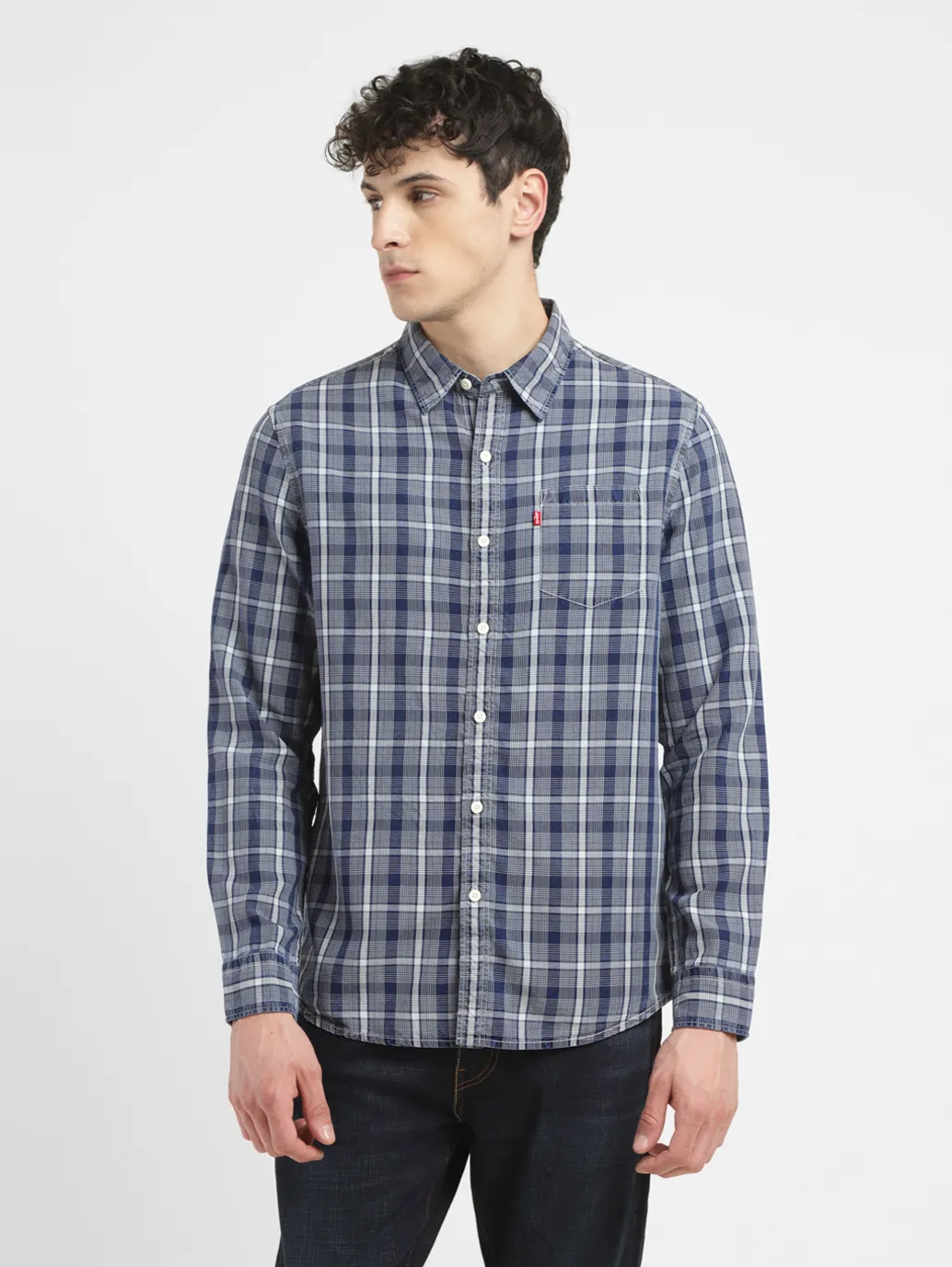 Men's Checkered Slim Fit Shirt - Image 2