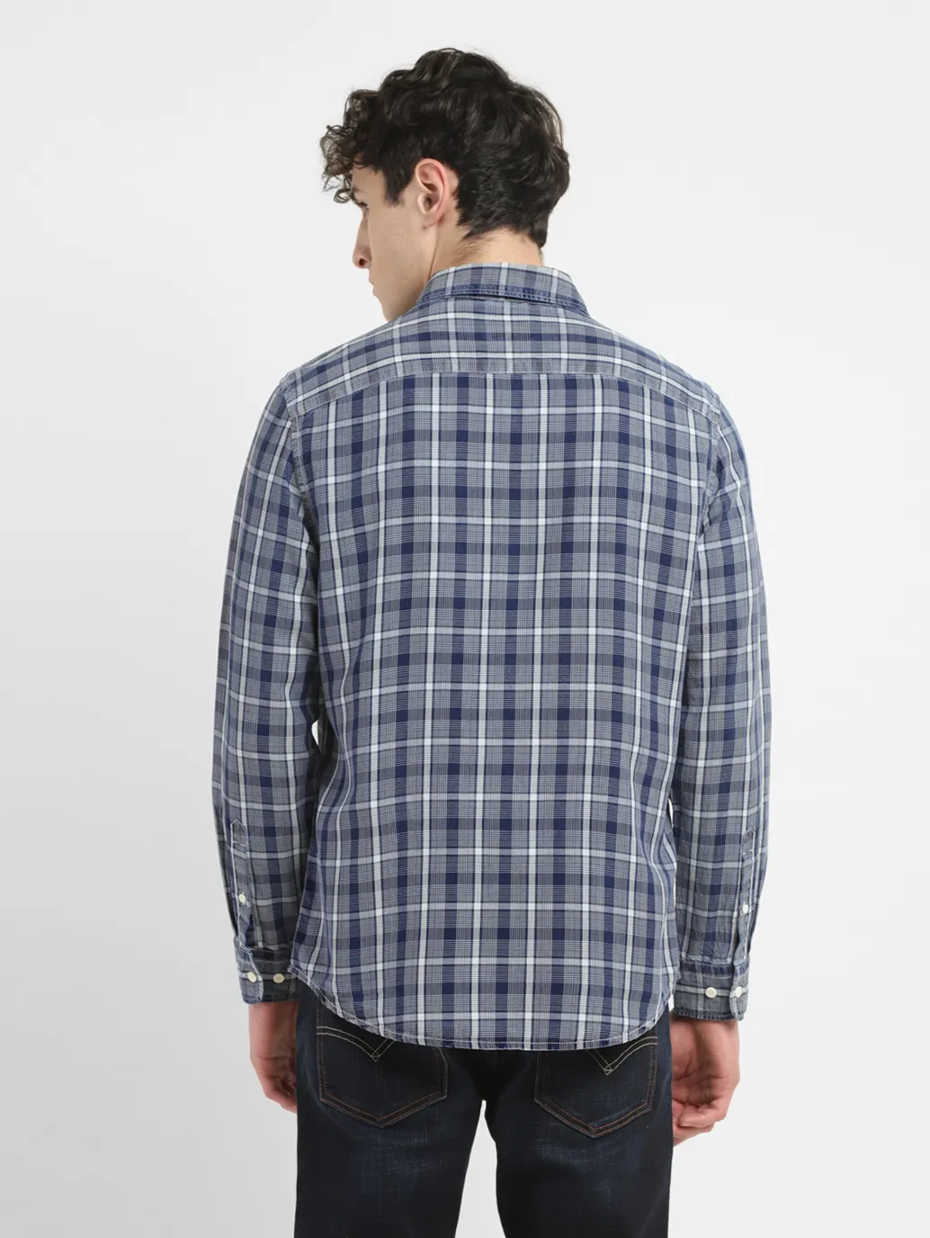 Men's Checkered Slim Fit Shirt - Image 3