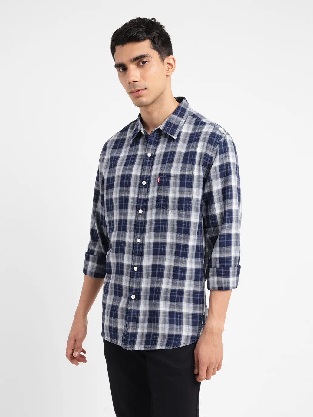 Men's Checkered Slim Fit Shirt - Image 4