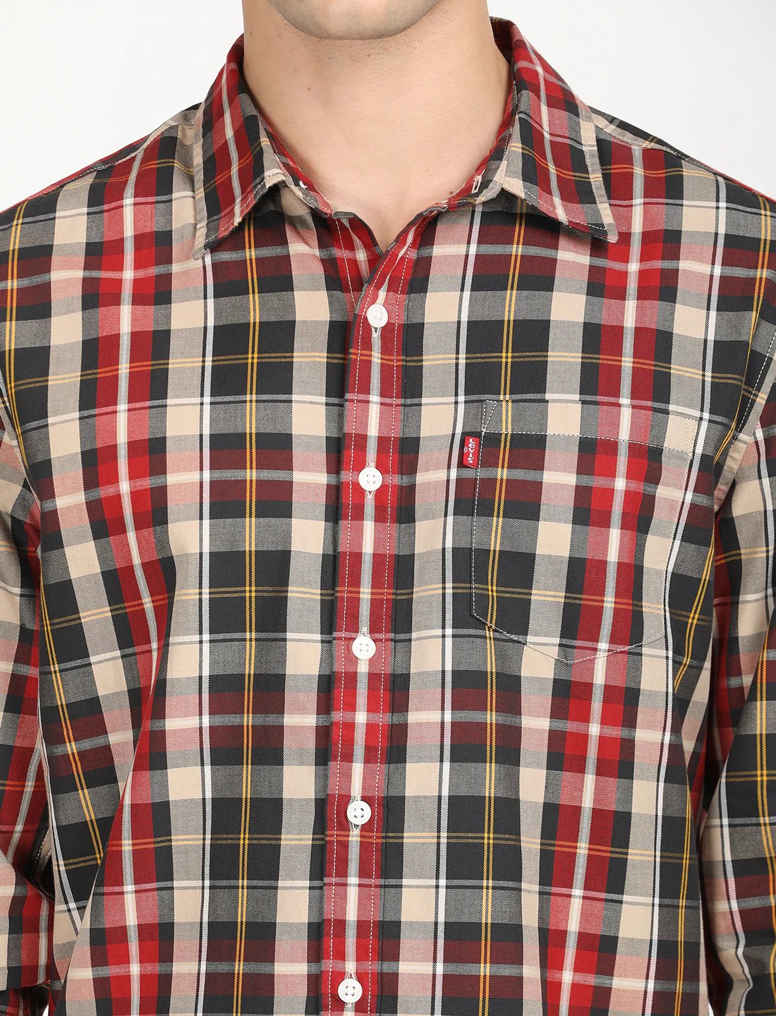 Men's Checkered Slim Fit Shirt - Image 2