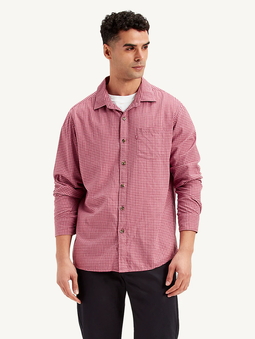 Men's Checkered Slim Fit Shirt - Image 2