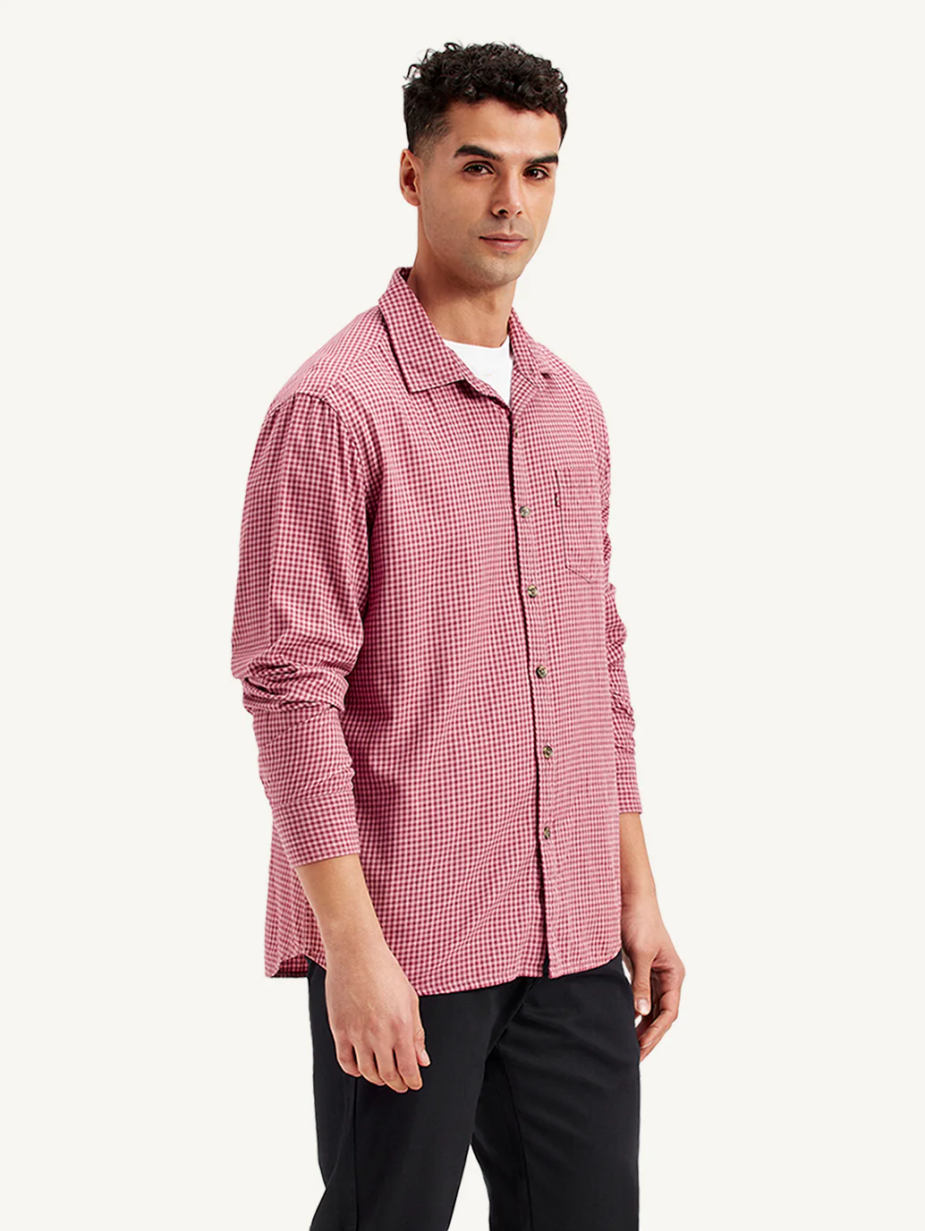 Men's Checkered Slim Fit Shirt - Image 5