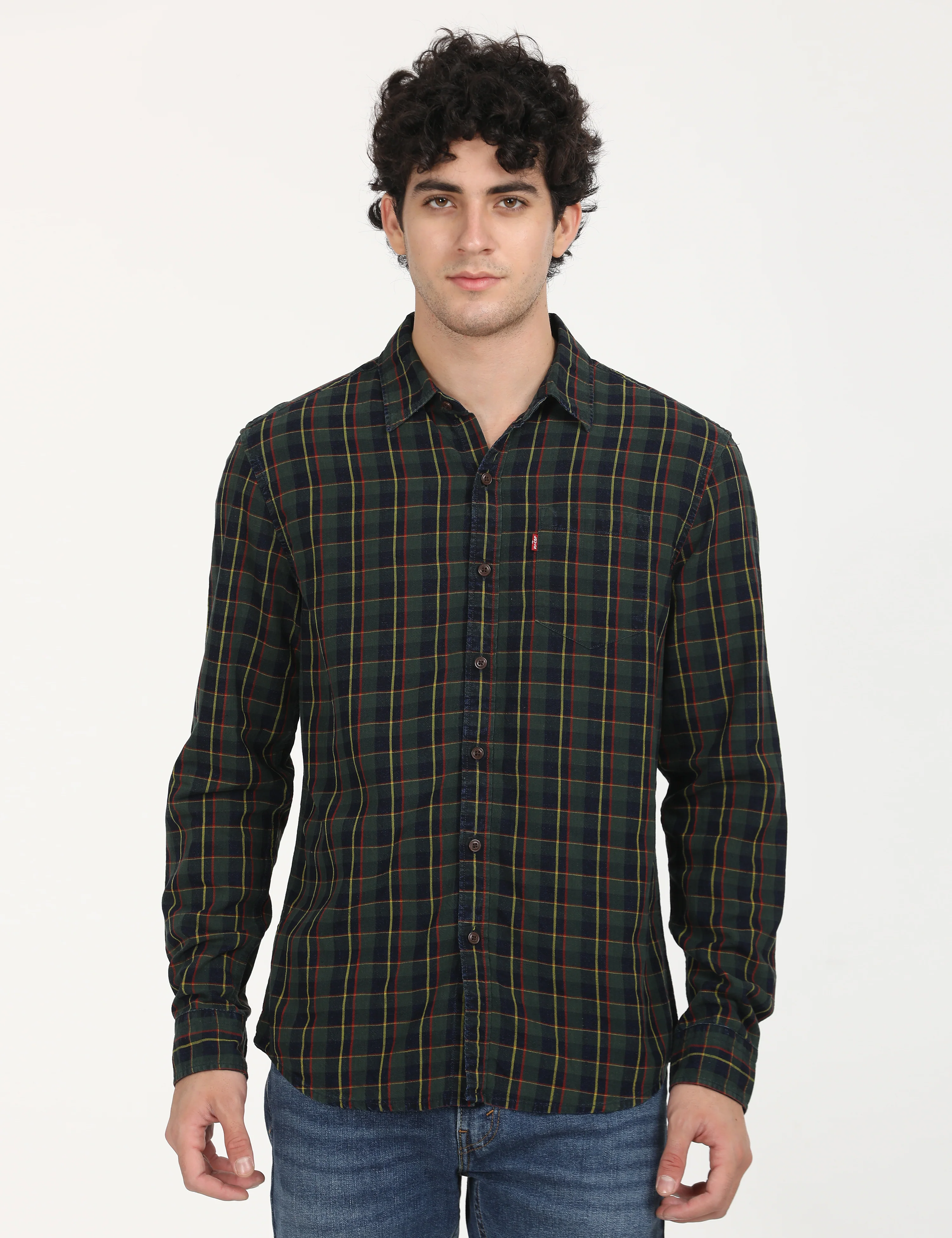 Men's Checkered Slim Fit Shirt