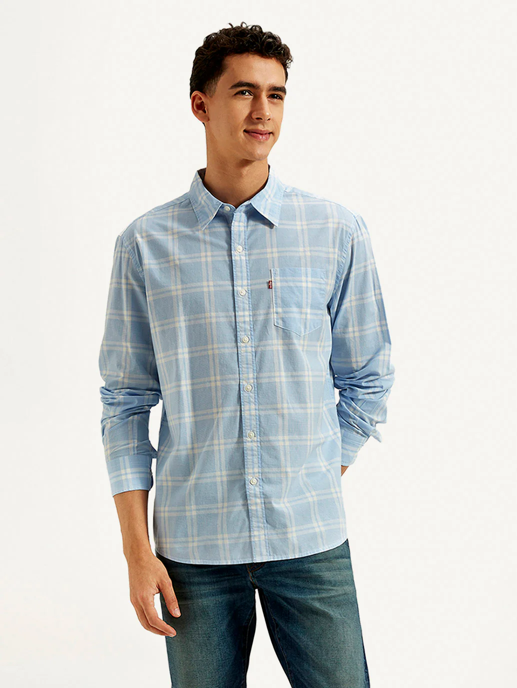 Men's Checkered Slim Fit Shirt - Image 3