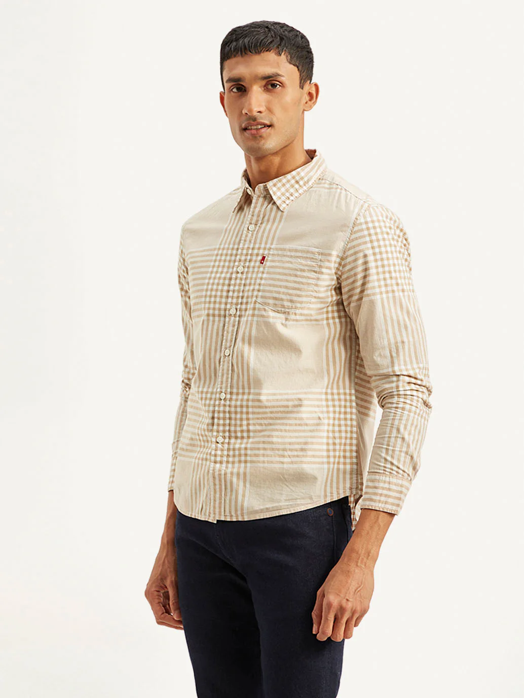Men's Checkered Slim Fit Shirt - Image 5