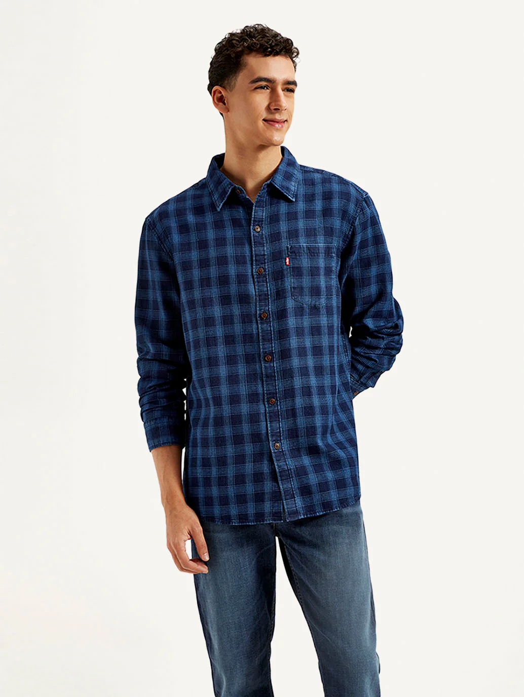 Men's Checkered Slim Fit Shirt - Image 2