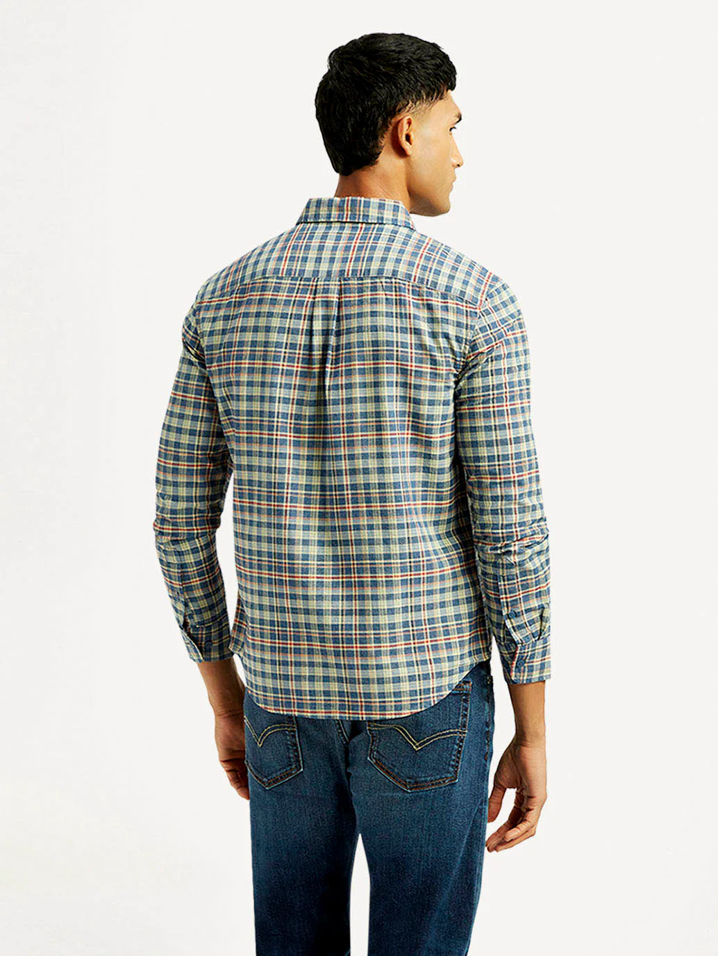 Men's Checkered Slim Fit Shirt - Image 2