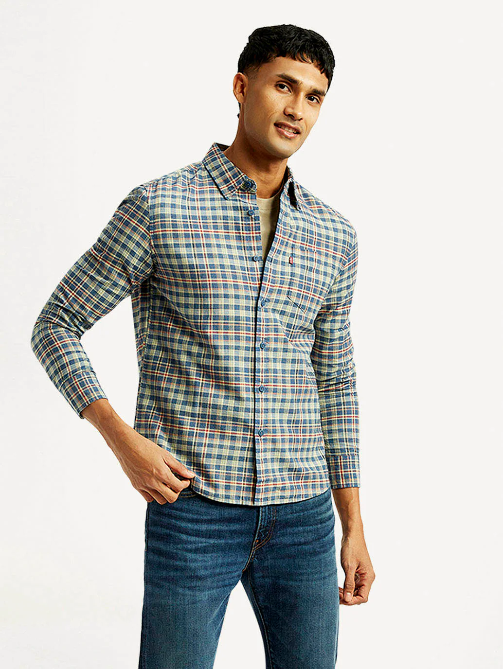 Men's Checkered Slim Fit Shirt - Image 6