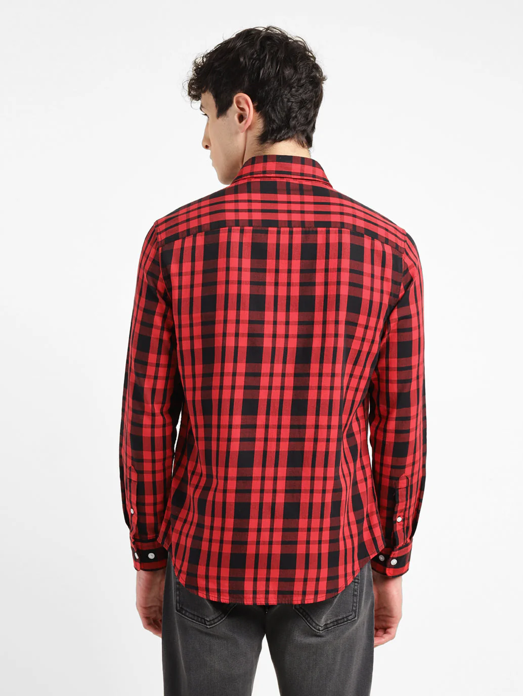 Men's Checkered Slim Fit Shirt - Image 3
