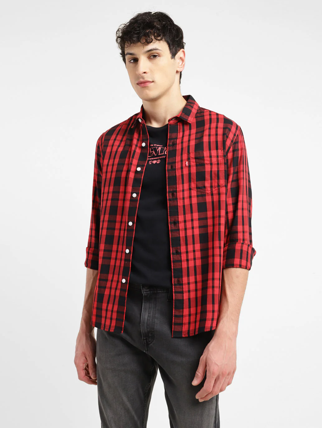 Men's Checkered Slim Fit Shirt - Image 6