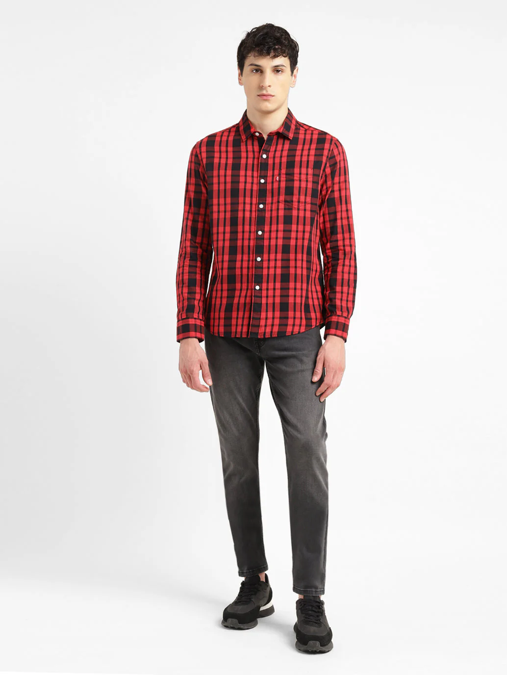 Men's Checkered Slim Fit Shirt - Image 7