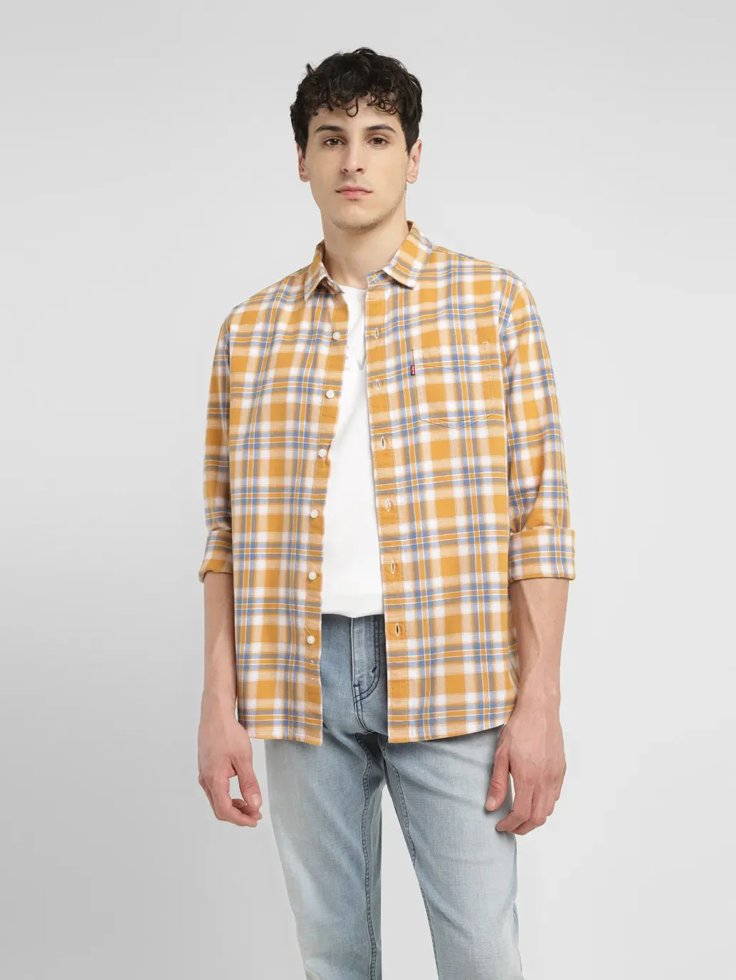 Men's Checkered Slim Fit Shirt