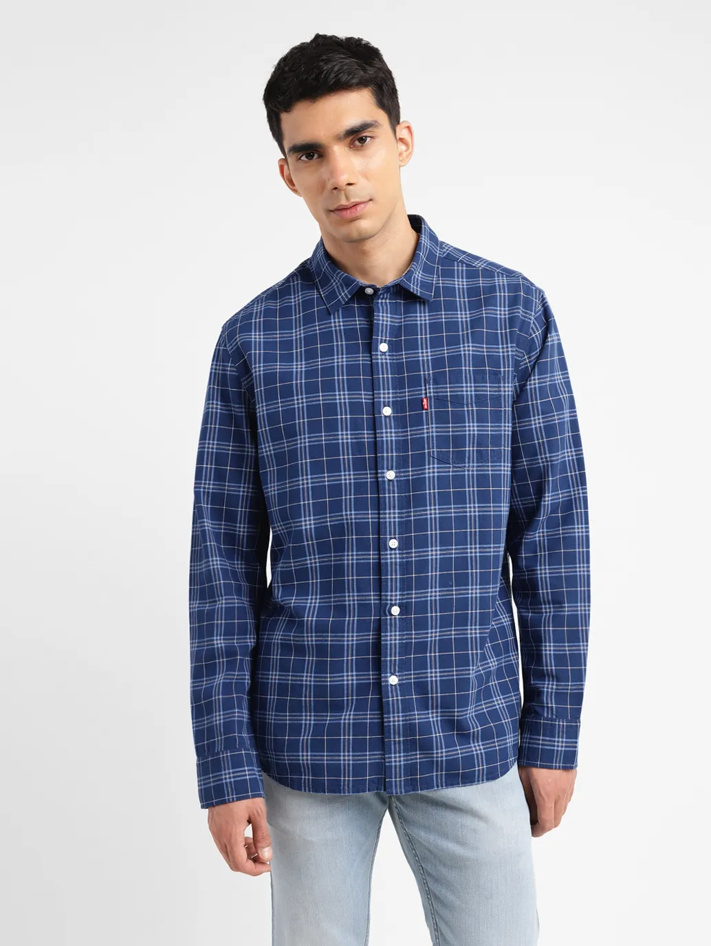 Men's Checkered Slim Fit Shirt - Image 2