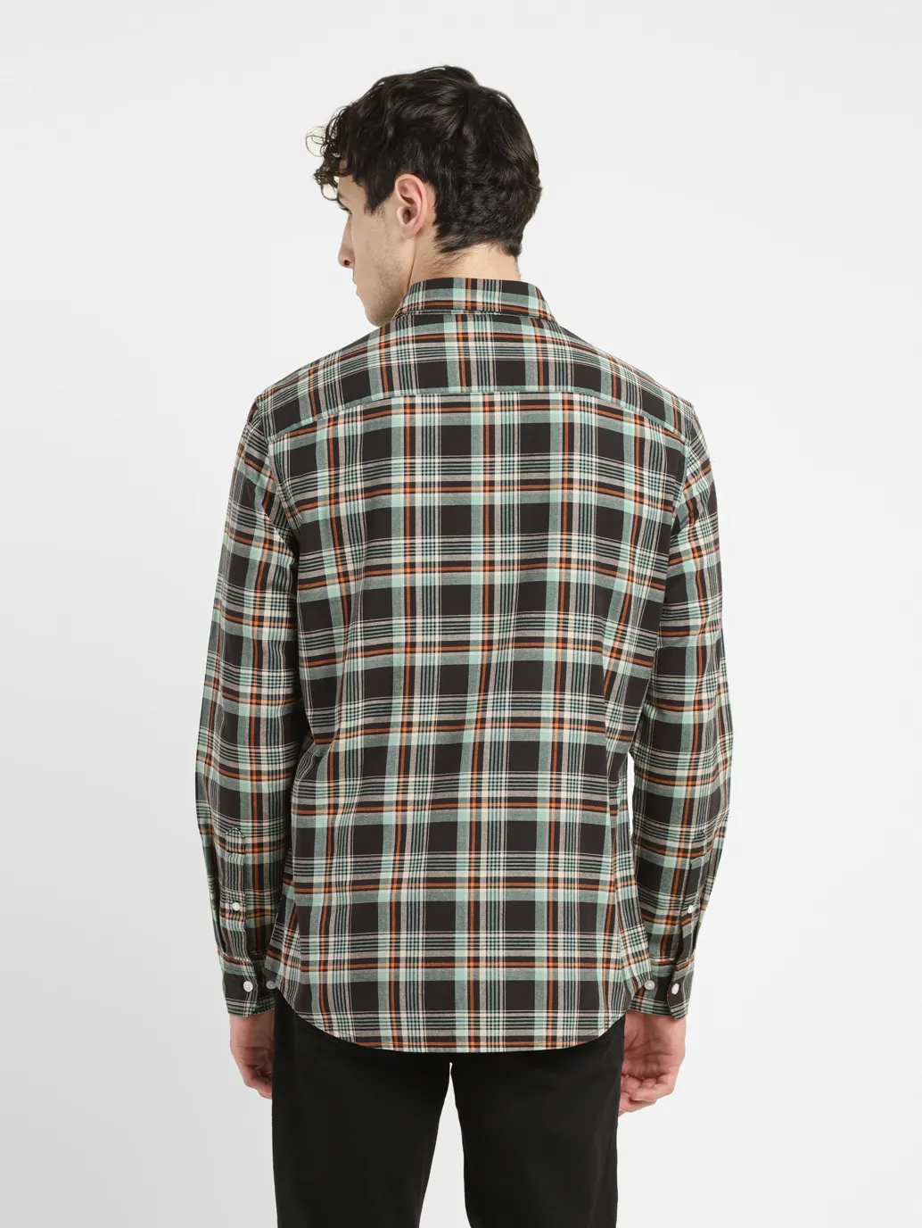 Men's Checkered Slim Fit Shirt - Image 3