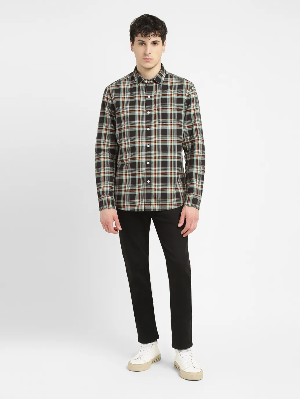 Men's Checkered Slim Fit Shirt - Image 6