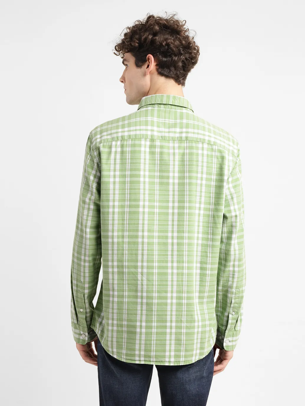 Men's Checkered Slim Fit Shirt - Image 3