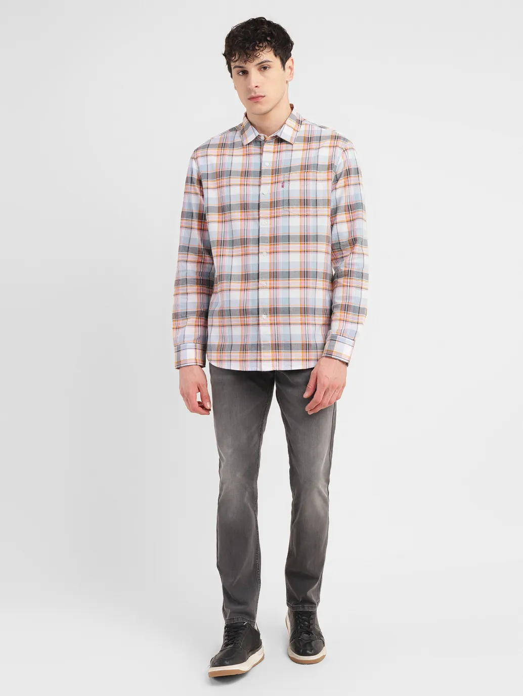 Men's Checkered Slim Fit Shirt - Image 6