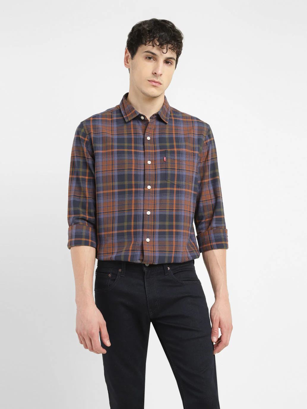 Men's Checkered Slim Fit Shirt