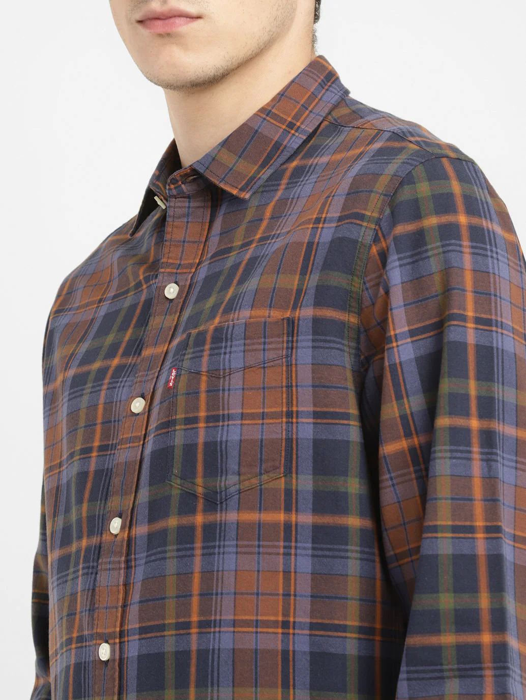 Men's Checkered Slim Fit Shirt - Image 4