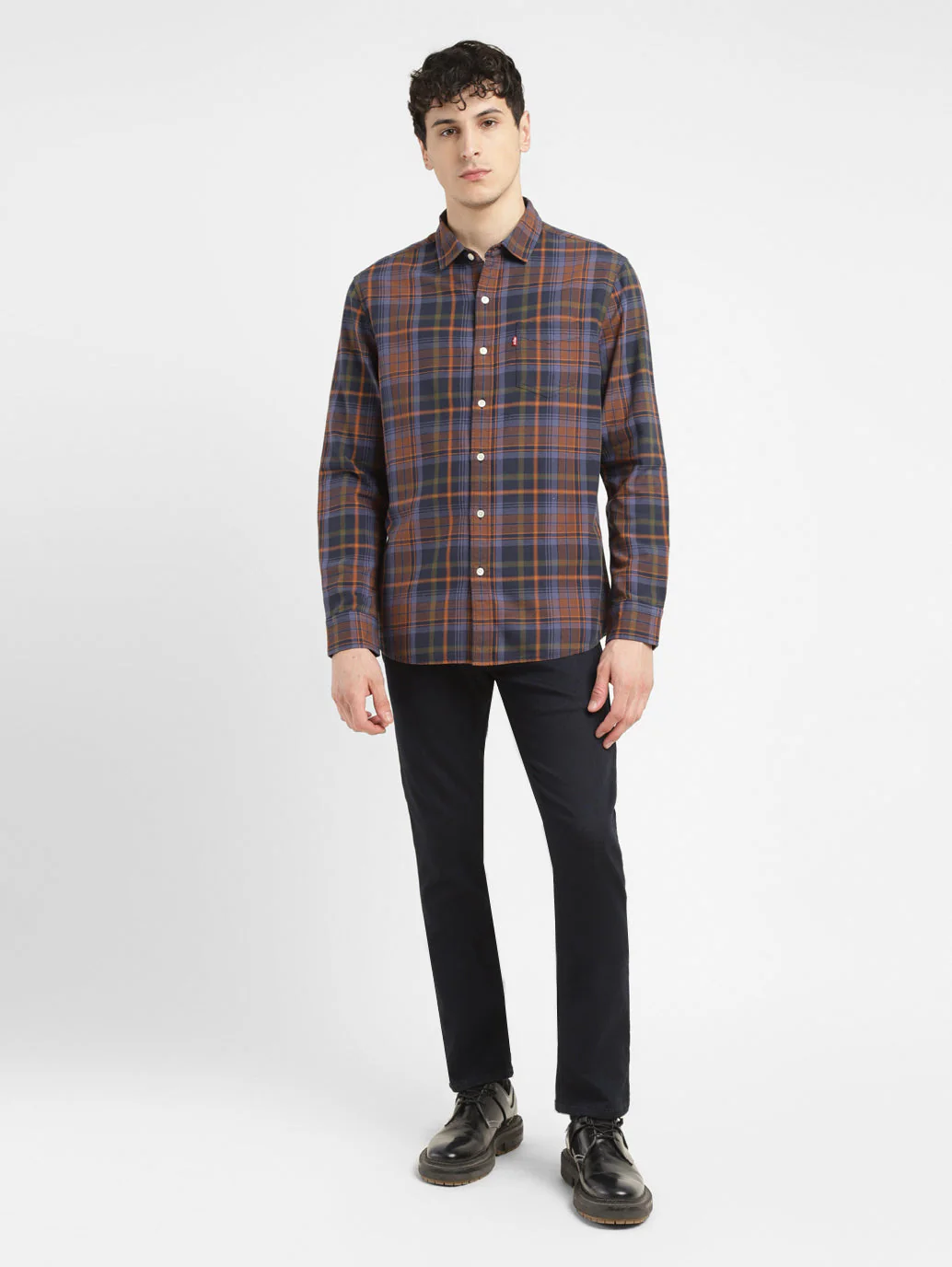 Men's Checkered Slim Fit Shirt - Image 6