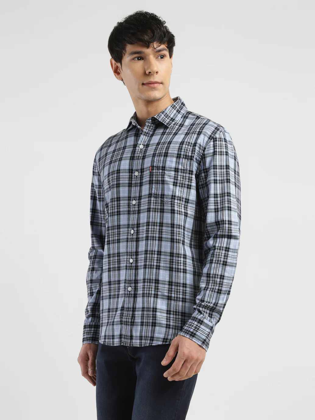 Men's Checkered Slim Fit Shirt - Image 4