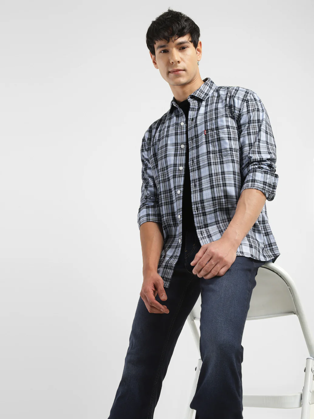 Men's Checkered Slim Fit Shirt - Image 9