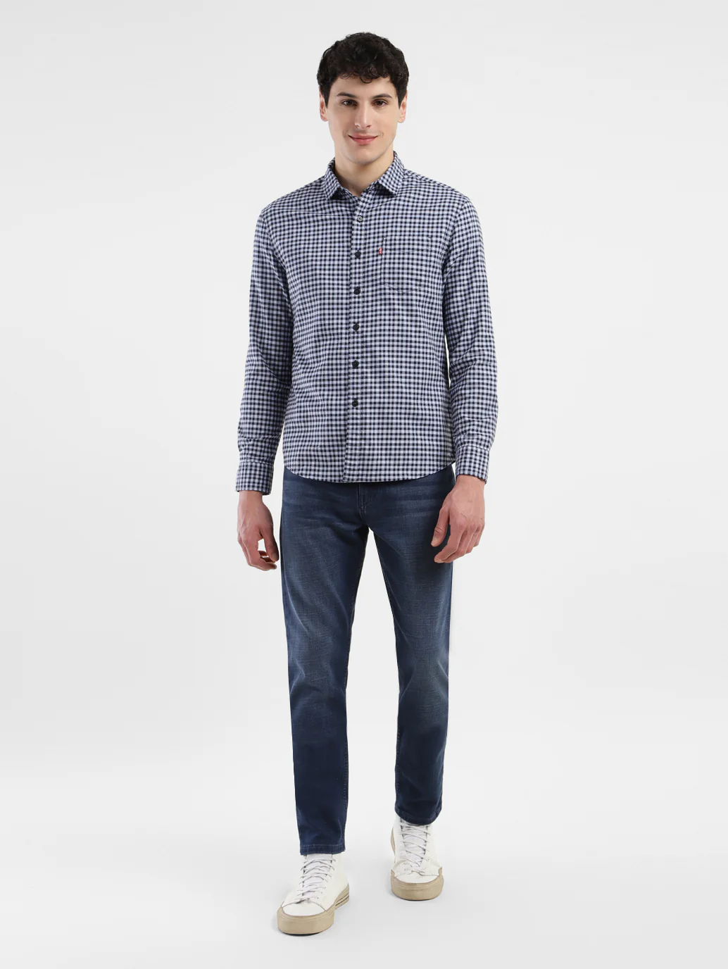Men's Checkered Slim Fit Shirt - Image 6