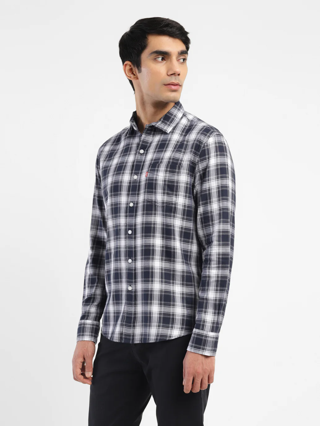 Men's Checkered Slim Fit Shirt - Image 4