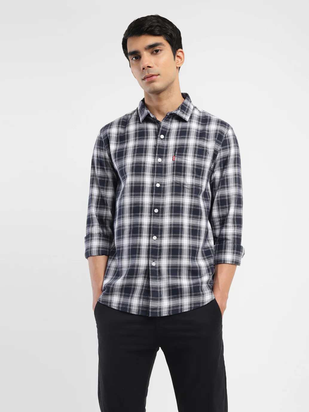 Men's Checkered Slim Fit Shirt - Image 7