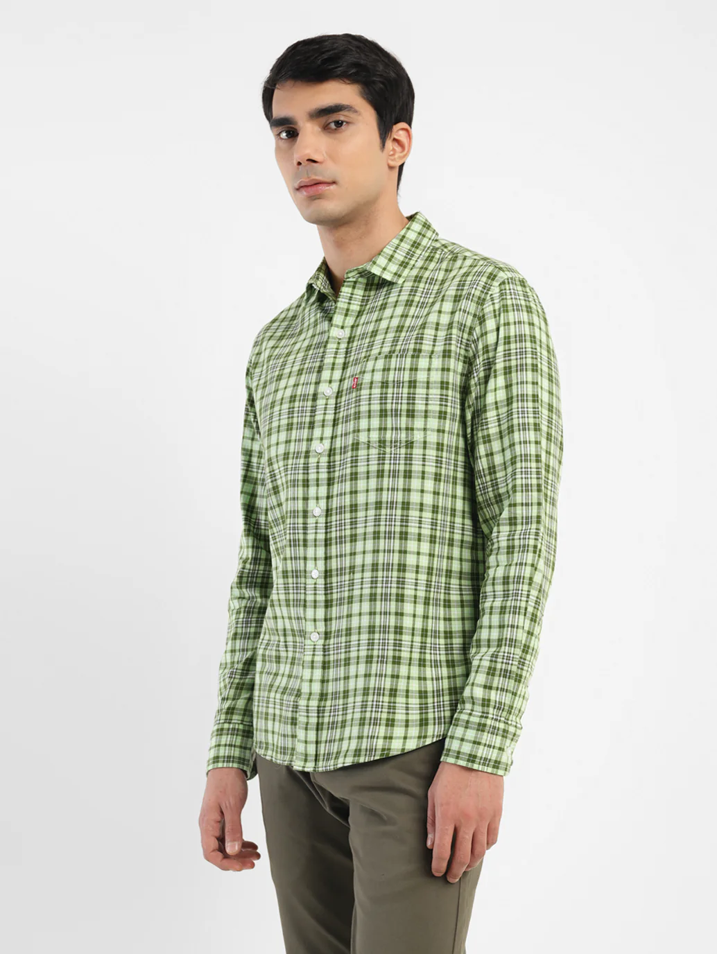 Men's Checkered Slim Fit Shirt - Image 4