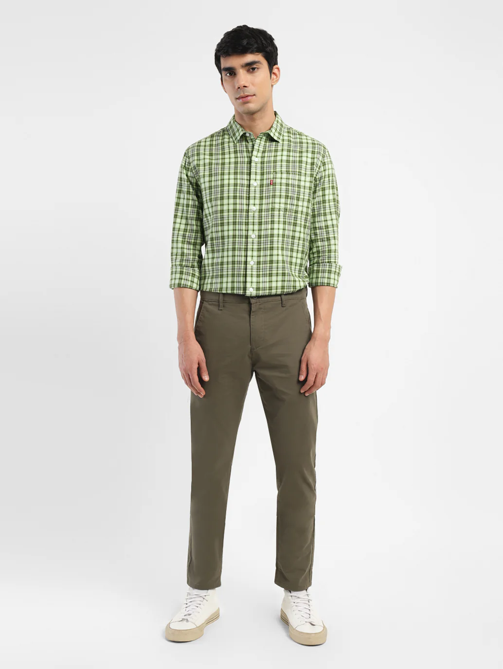 Men's Checkered Slim Fit Shirt - Image 6