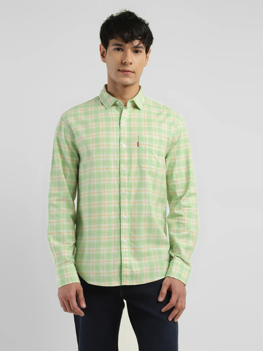 Men's Checkered Slim Fit Shirt