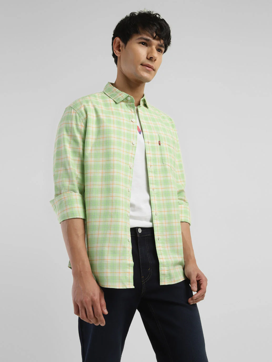 Men's Checkered Slim Fit Shirt - Image 2