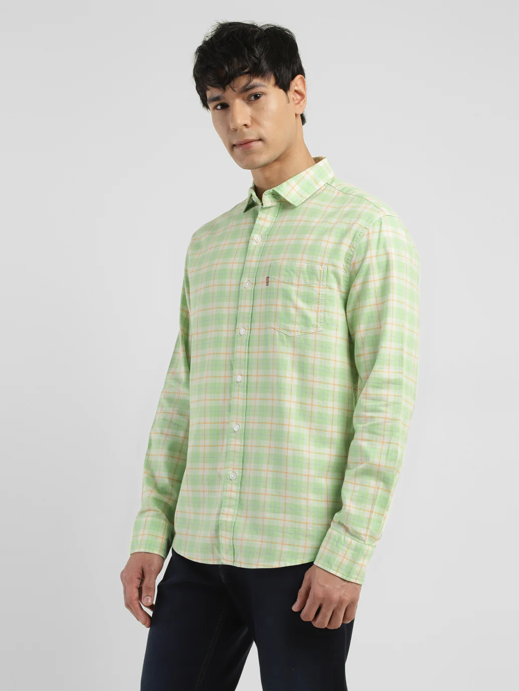 Men's Checkered Slim Fit Shirt - Image 4