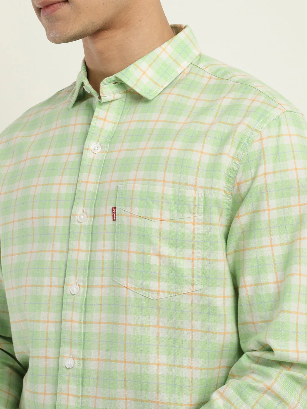 Men's Checkered Slim Fit Shirt - Image 5