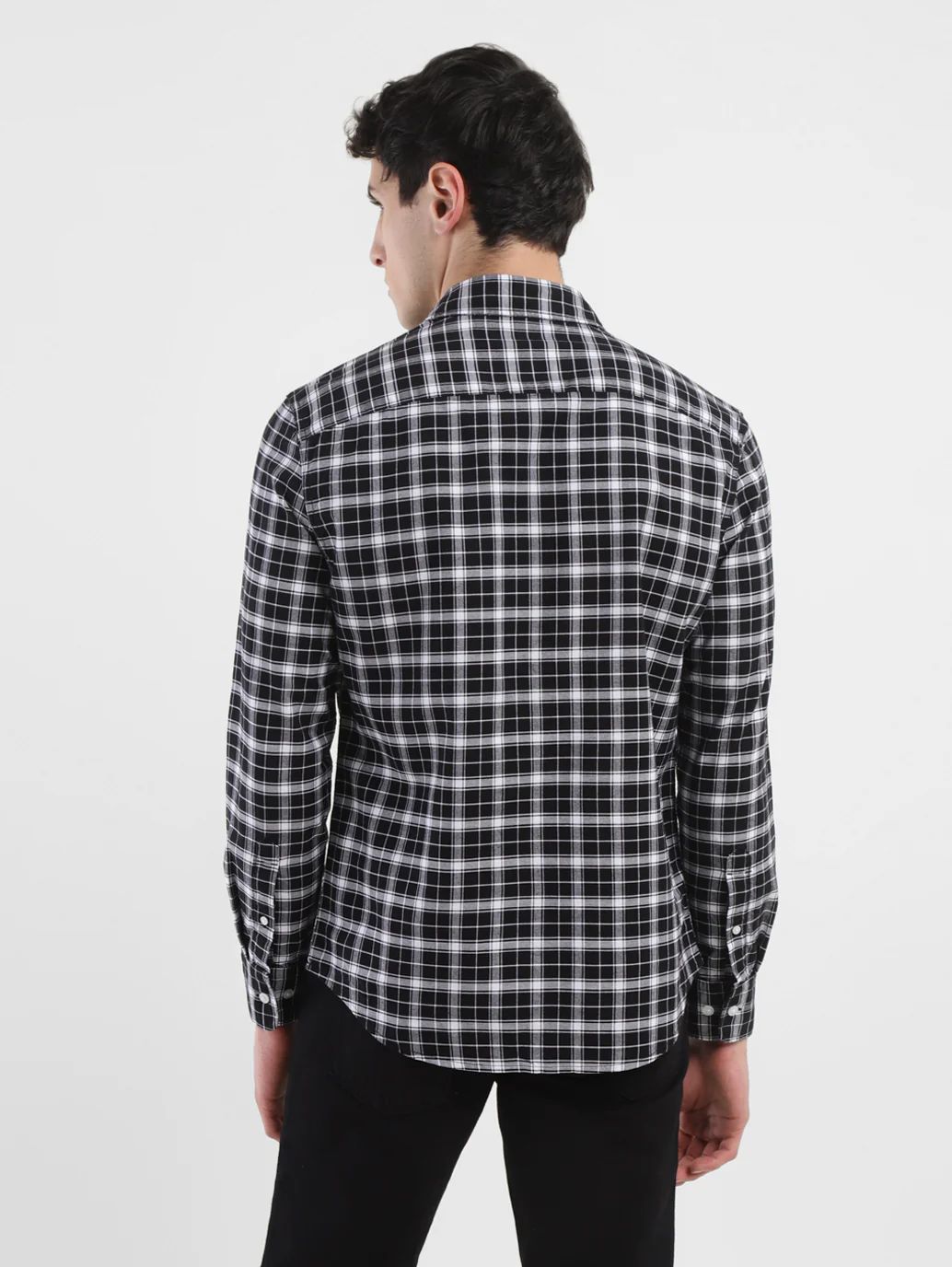 Men's Checkered Slim Fit Shirt - Image 3