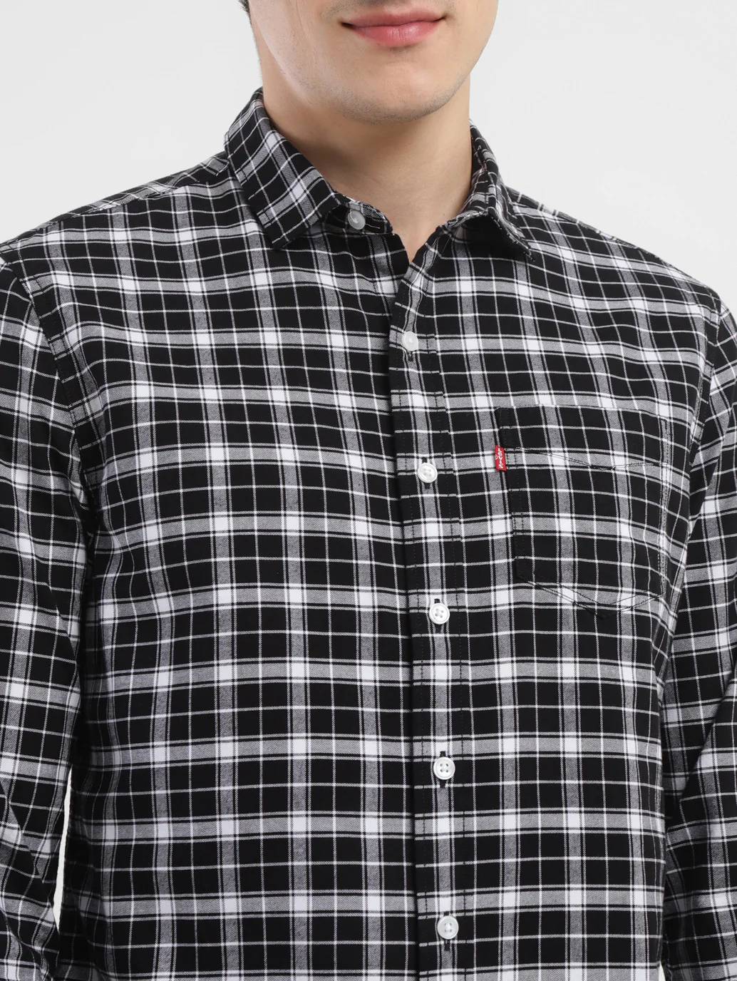 Men's Checkered Slim Fit Shirt - Image 5