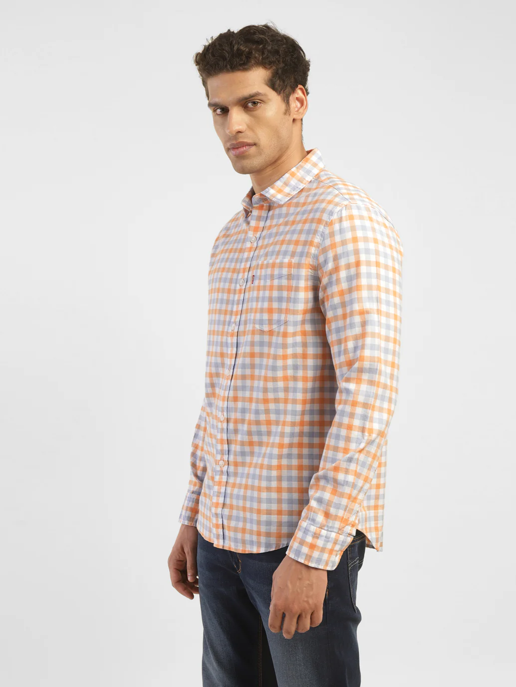 Men's Checkered Slim Fit Shirt - Image 3