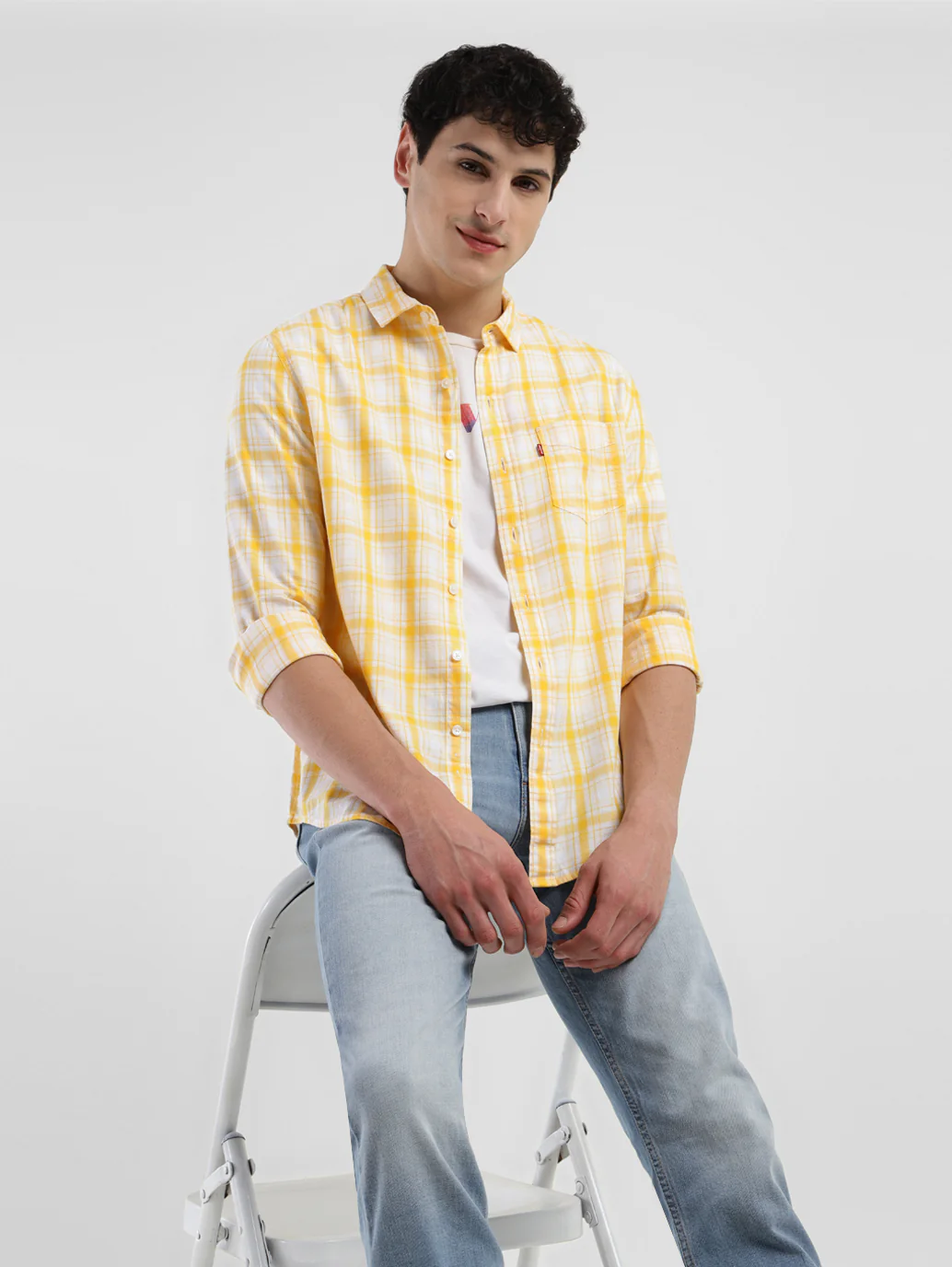 Men's Checkered Slim Fit Shirt - Image 2