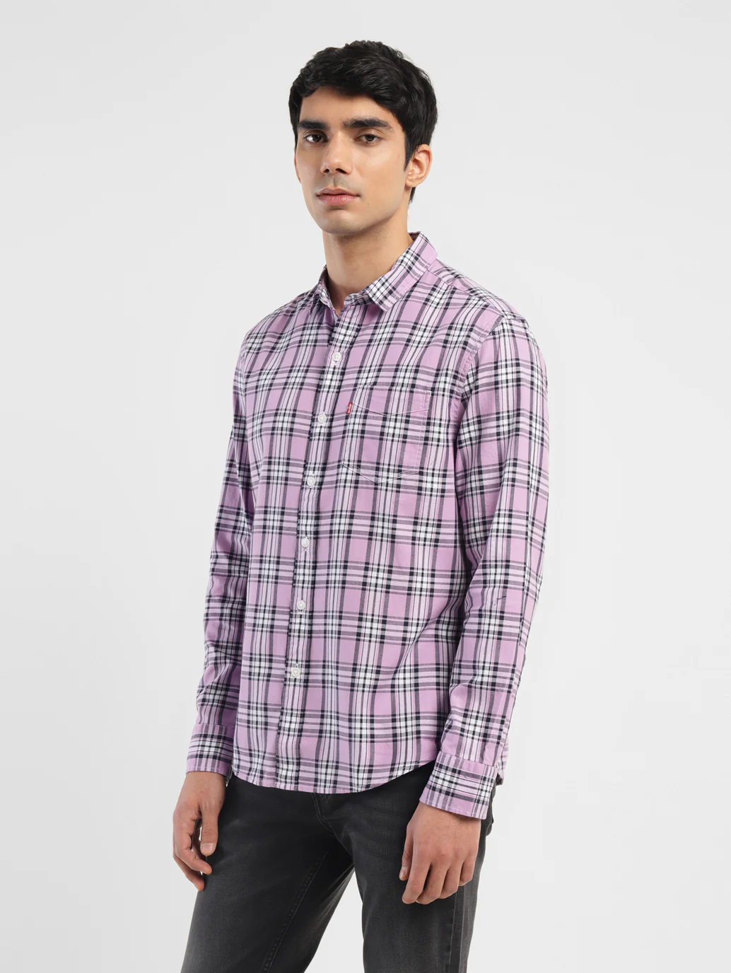 Men's Checkered Slim Fit Shirt - Image 4