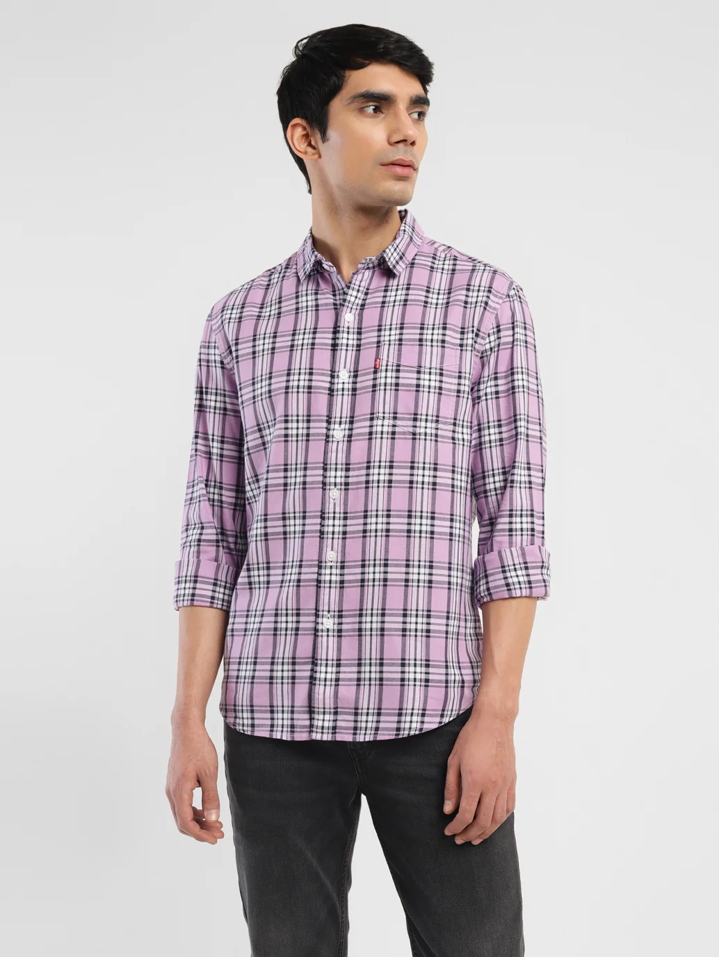 Men's Checkered Slim Fit Shirt - Image 8
