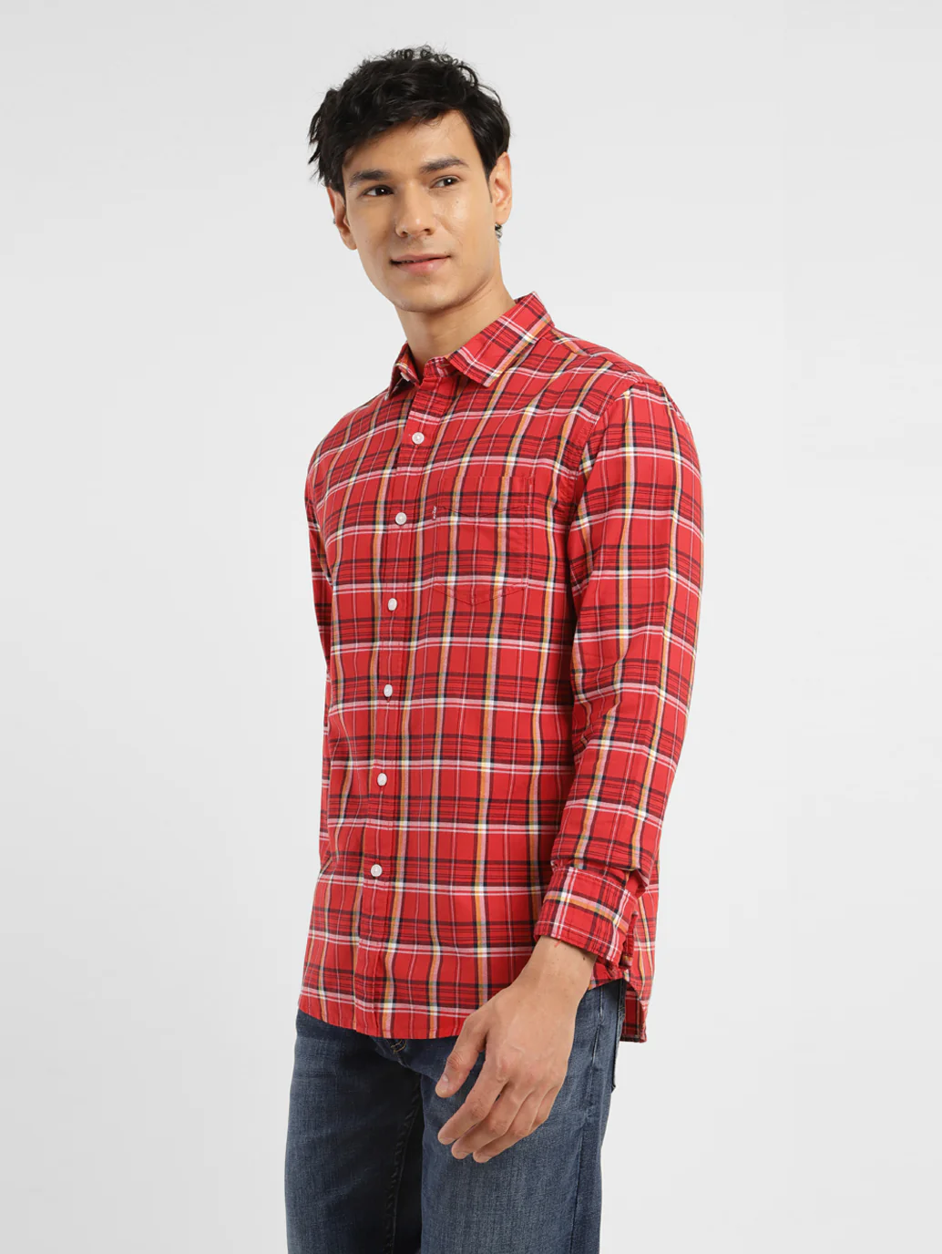 Men's Checkered Slim Fit Shirt - Image 3