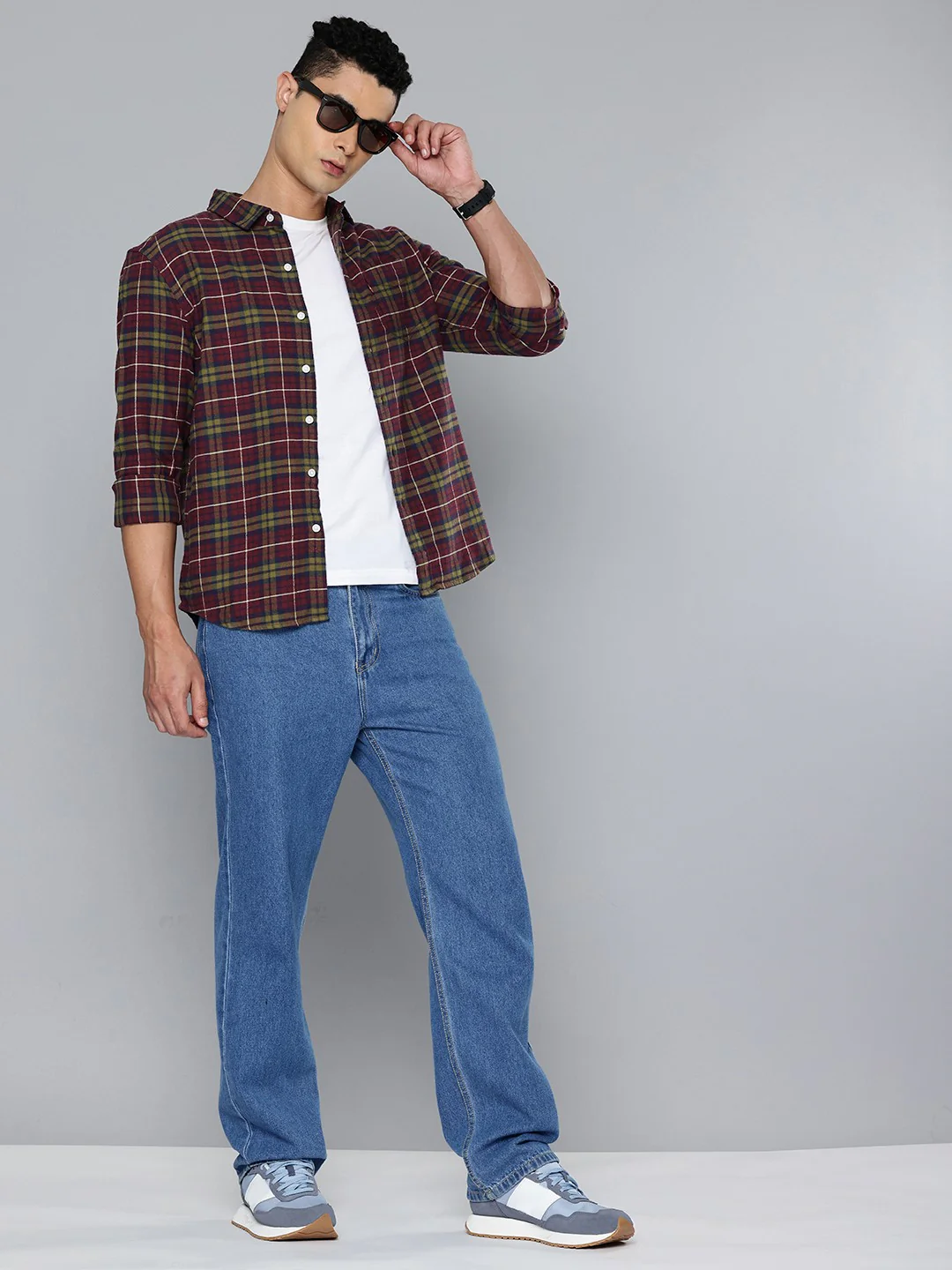 Men's Checkered Slim Fit Shirt