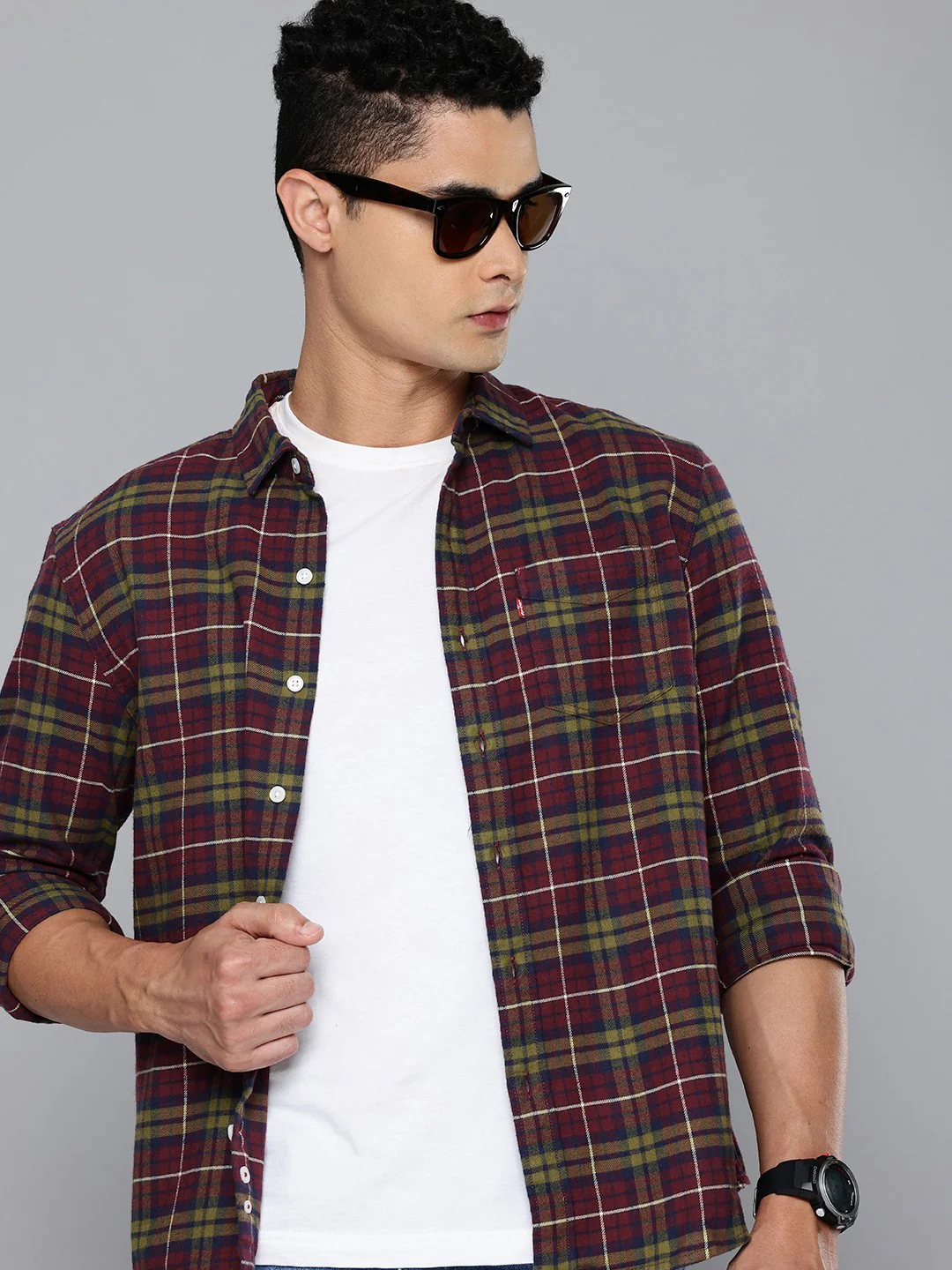 Men's Checkered Slim Fit Shirt - Image 3