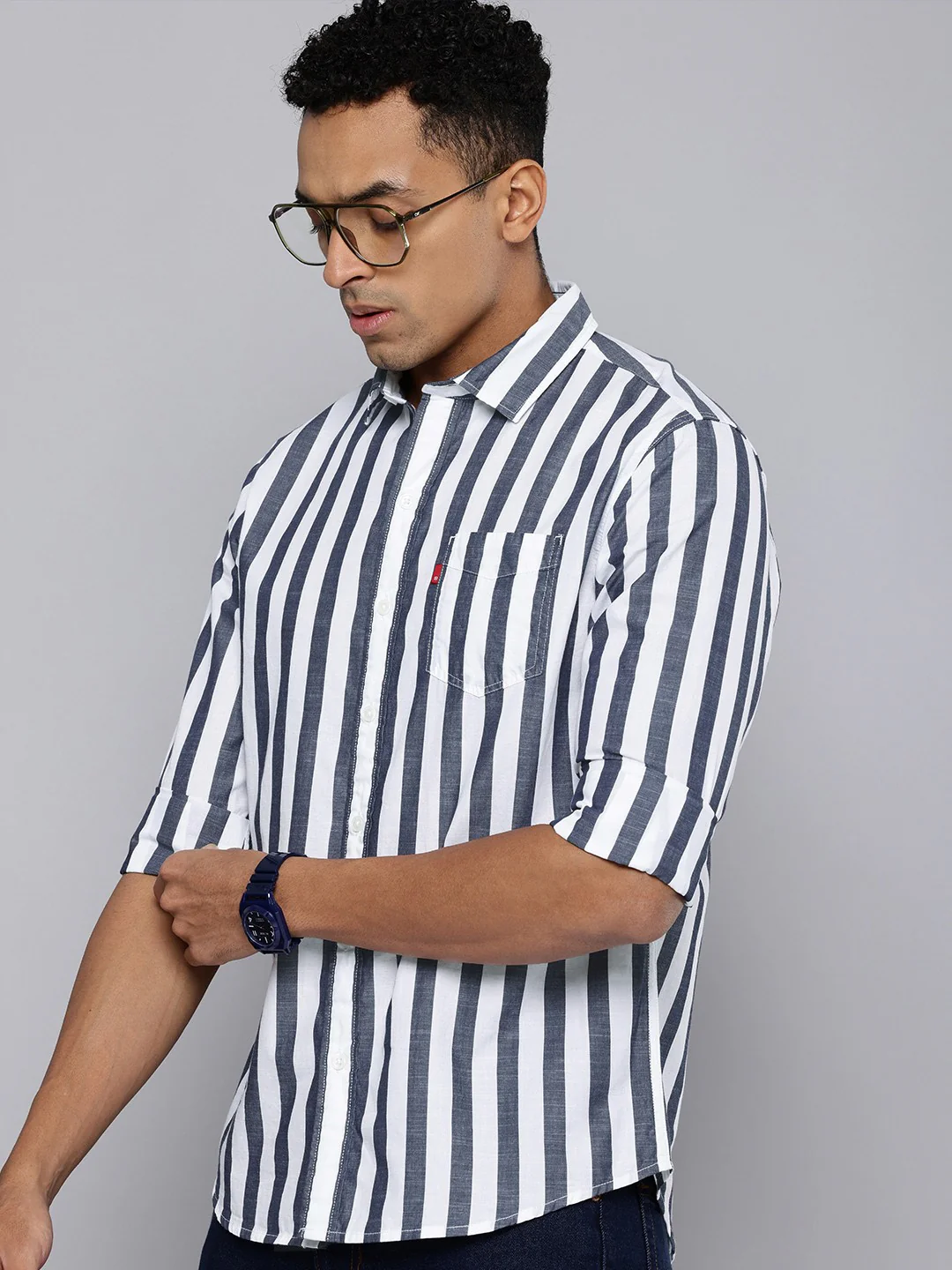 Men's Checkered Slim Fit Shirt - Image 3