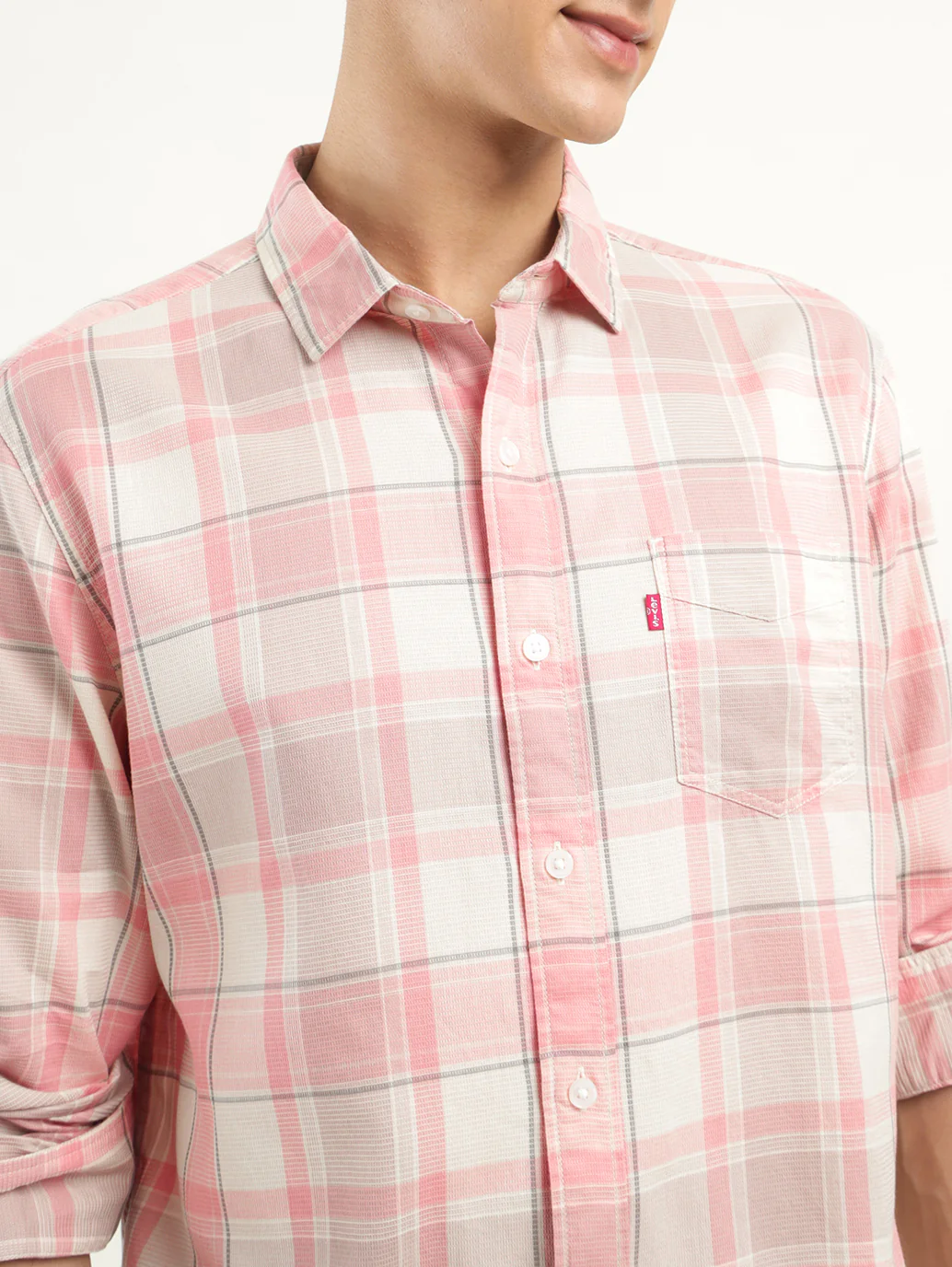Men's Checkered Slim Fit Shirt - Image 4