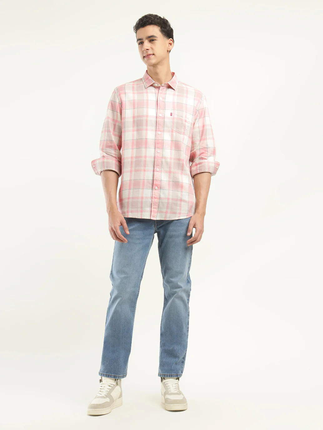 Men's Checkered Slim Fit Shirt - Image 6