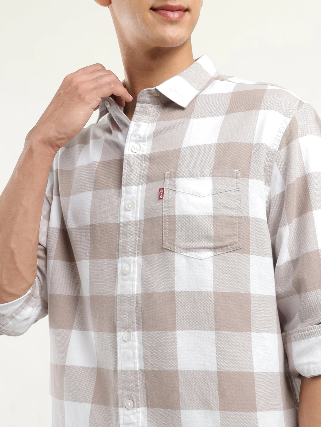 Men's Checkered Slim Fit Shirt - Image 4